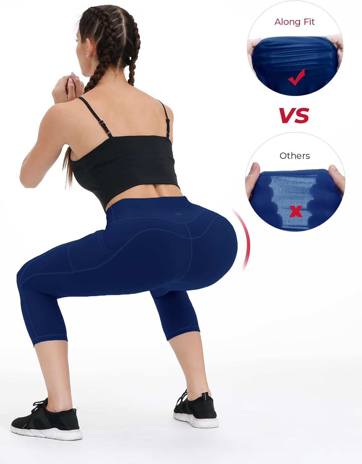 Elevate Your Yoga Game with Our Anti-Nail Leggings for Women - Non-See-Through, Tummy Control, and Functional Phone Pockets!